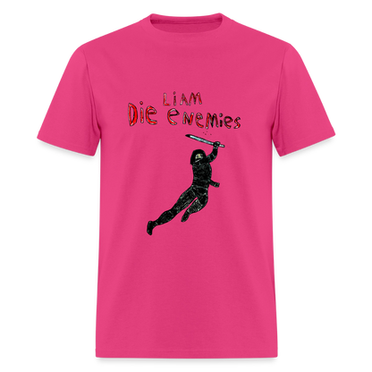 DC26 Liam's "Die Enemies" T-shirt - fuchsia