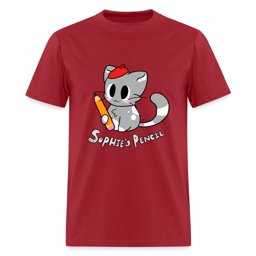 DC26 "Sophie's Pencil" T-shirt - dark red