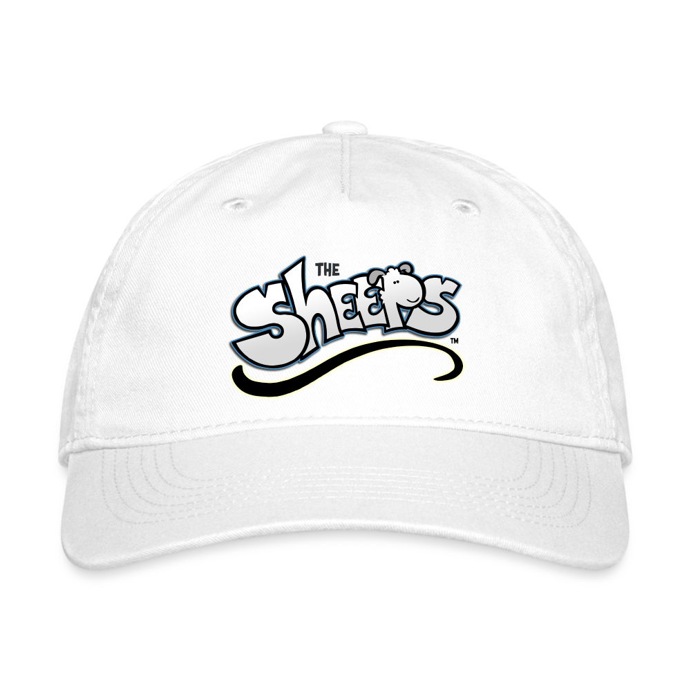 Sheeps Logo Baseball Cap - white