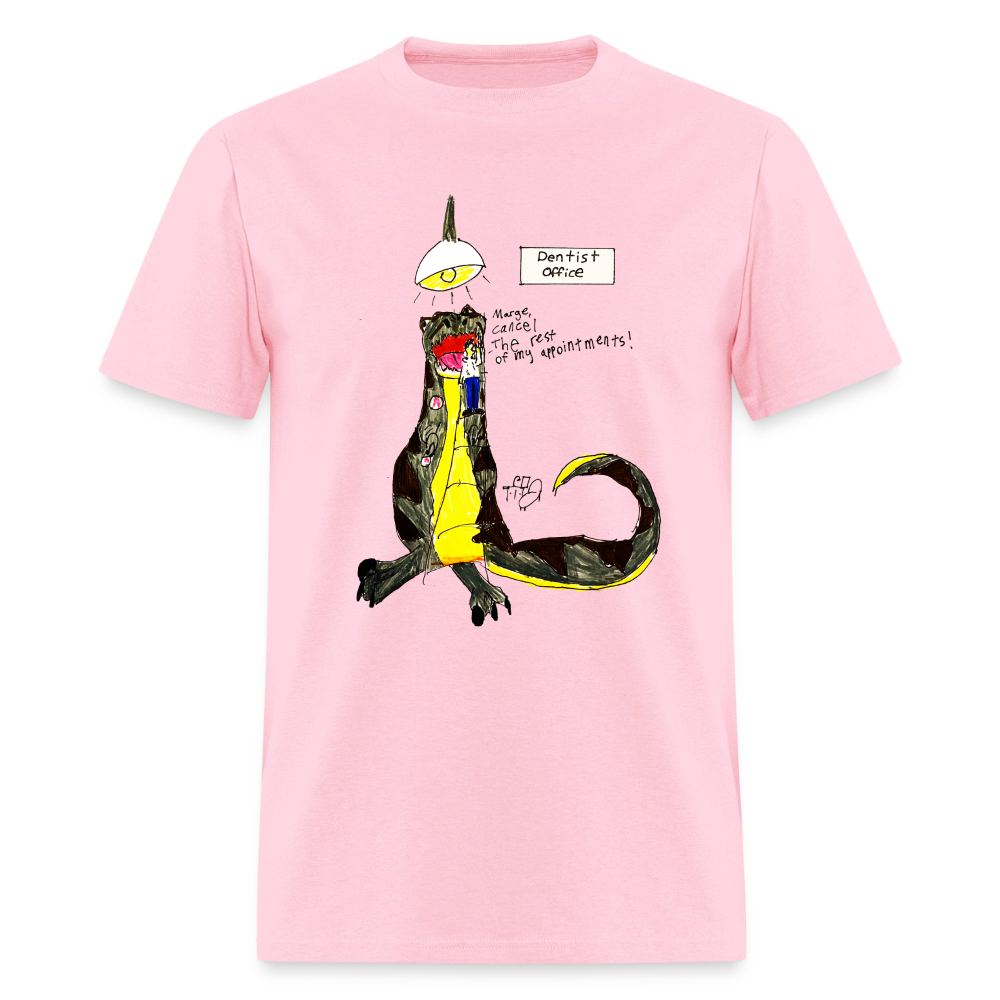 DC26 Callie's "Dino Dentist" T-shirt - pink
