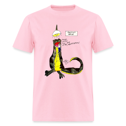 DC26 Callie's "Dino Dentist" T-shirt - pink