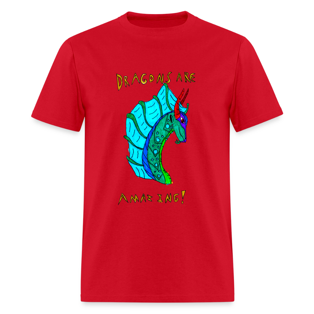 DC26 Reva's "Dragons Are Amazing" T-shirt - red