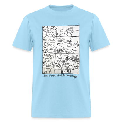 DC26 Jamie's "Cowboy Froggie" T-shirt - powder blue