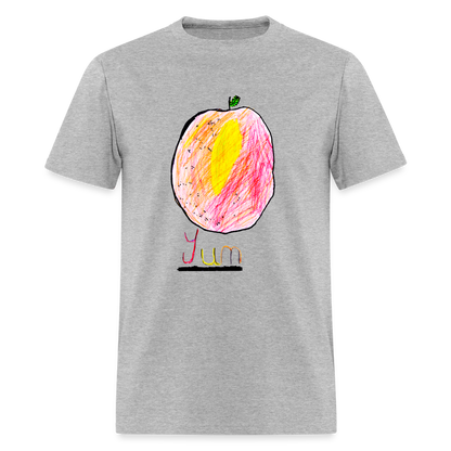 DC26 Tessa's "Yum" T-shirt - heather gray
