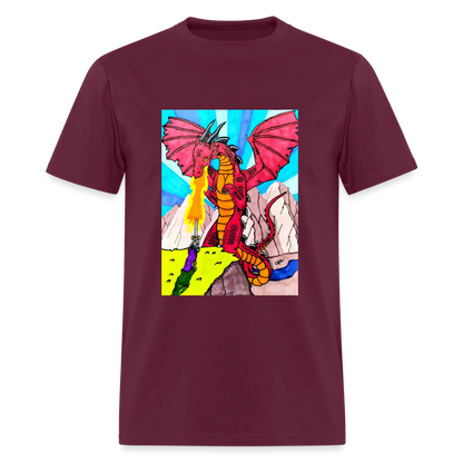 DC26 Gideon's "Dragon Fire" T-shirt - burgundy