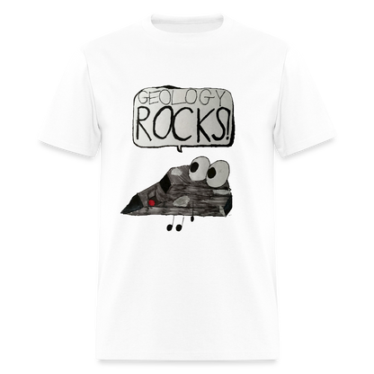 DC25 Parker's "Geology Rocks" T-Shirt - white