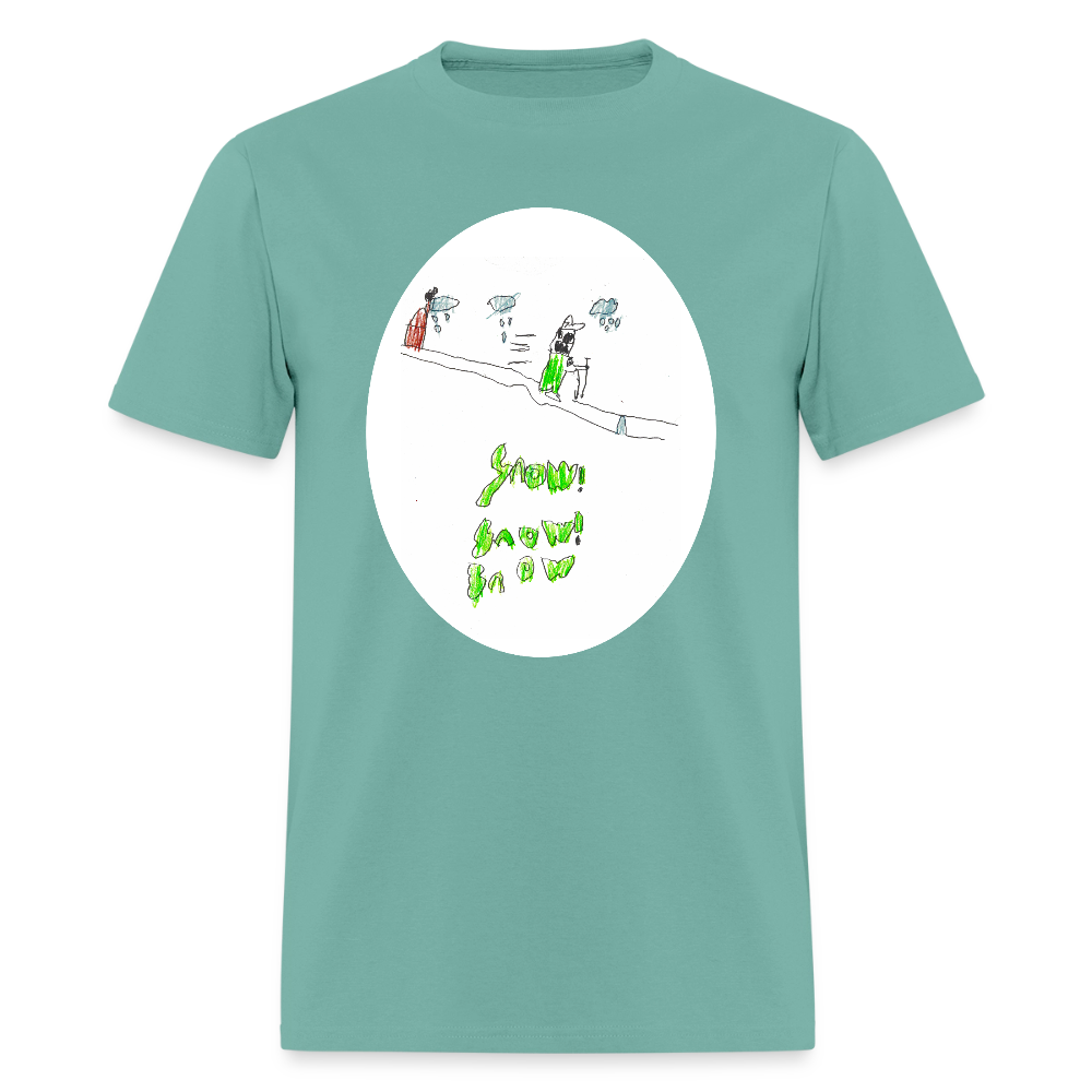DC26 Peter's "Snow Snow Snow" T-shirt - aquatic