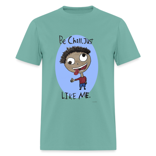 DC26 Anthony's "Be Chill" T-shirt - aquatic