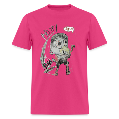 DC26 luca's "Hockey Hawk" T-shirt - fuchsia