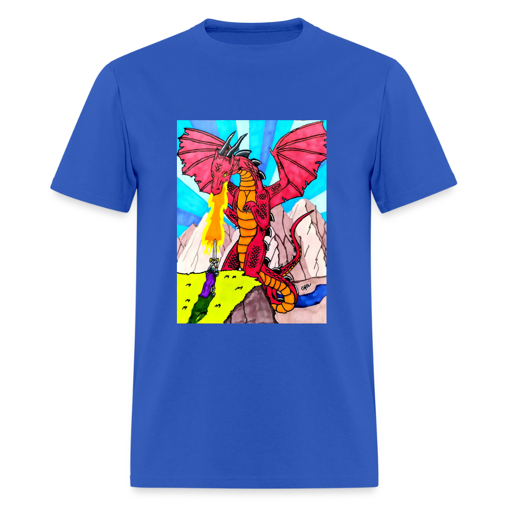 DC26 Gideon's "Dragon Fire" T-shirt - royal blue