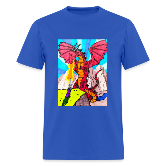 DC26 Gideon's "Dragon Fire" T-shirt - royal blue