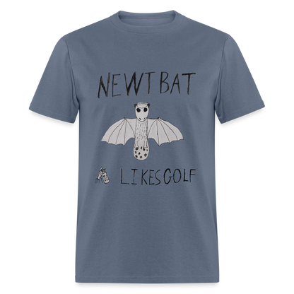 DC25 Oliver W's "Newtbat Likes Golf" T-Shirt - denim