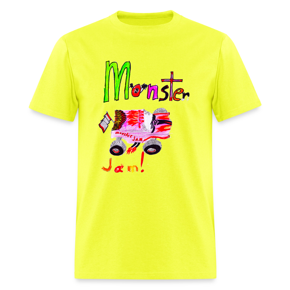 DC26 Eric's "Monster Jam" T-shirt - safety green