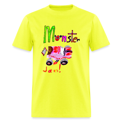 DC26 Eric's "Monster Jam" T-shirt - safety green