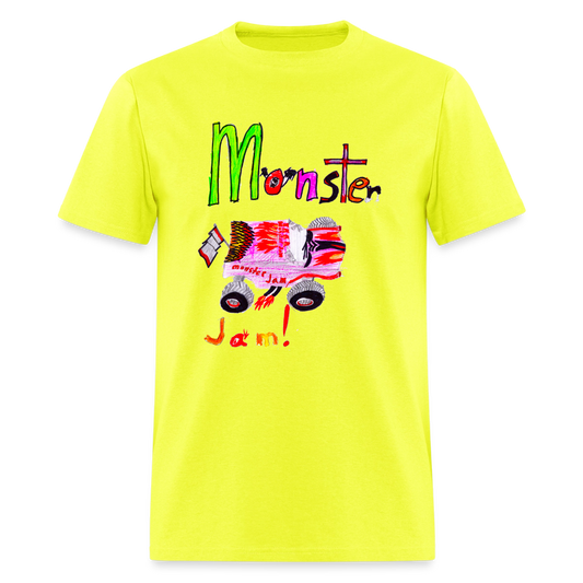 DC26 Eric's "Monster Jam" T-shirt - safety green