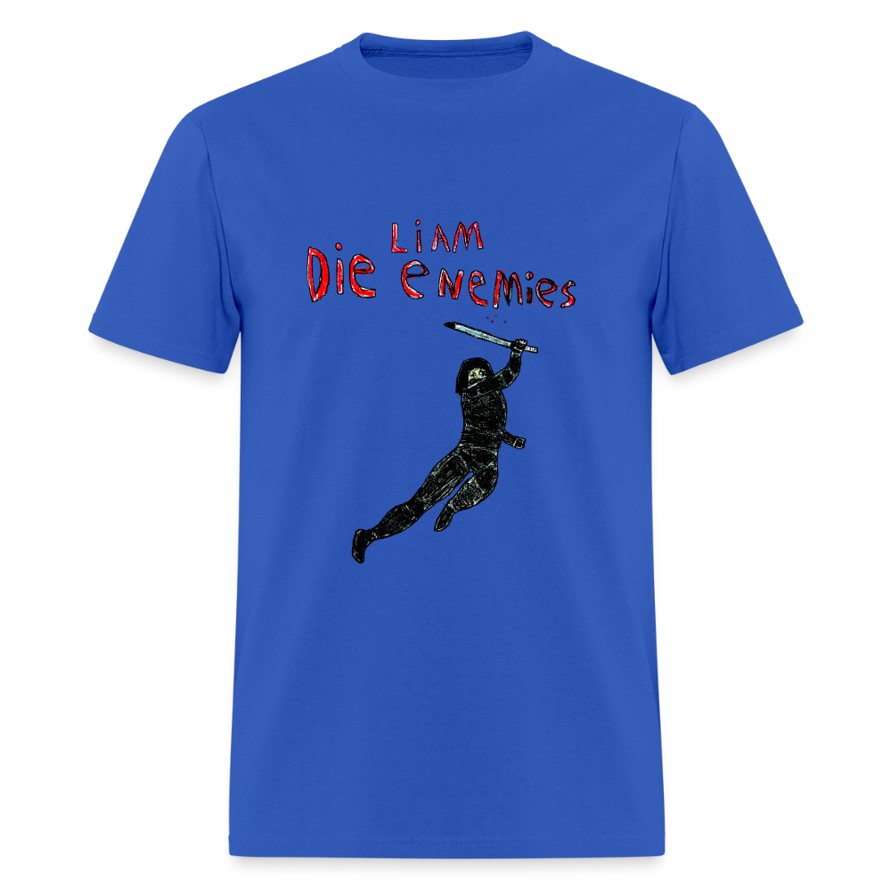 DC26 Liam's "Die Enemies" T-shirt - royal blue