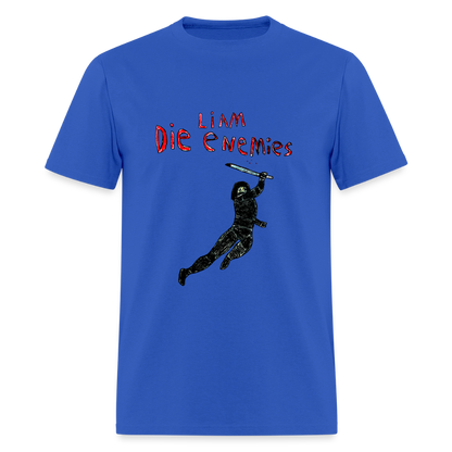 DC26 Liam's "Die Enemies" T-shirt - royal blue