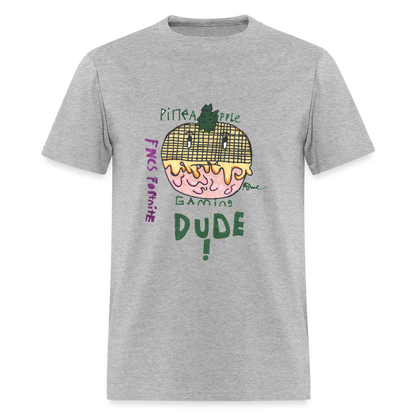 DC25 Asher's "Pineapple Gaming" T-Shirt - heather gray