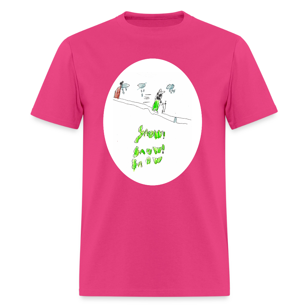 DC26 Peter's "Snow Snow Snow" T-shirt - fuchsia