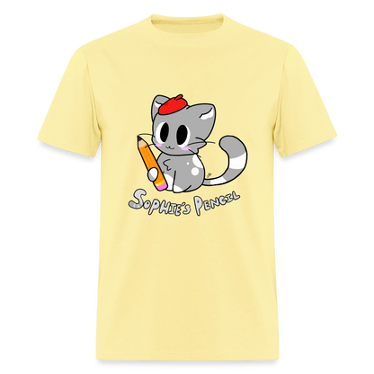 DC26 "Sophie's Pencil" T-shirt - cornsilk
