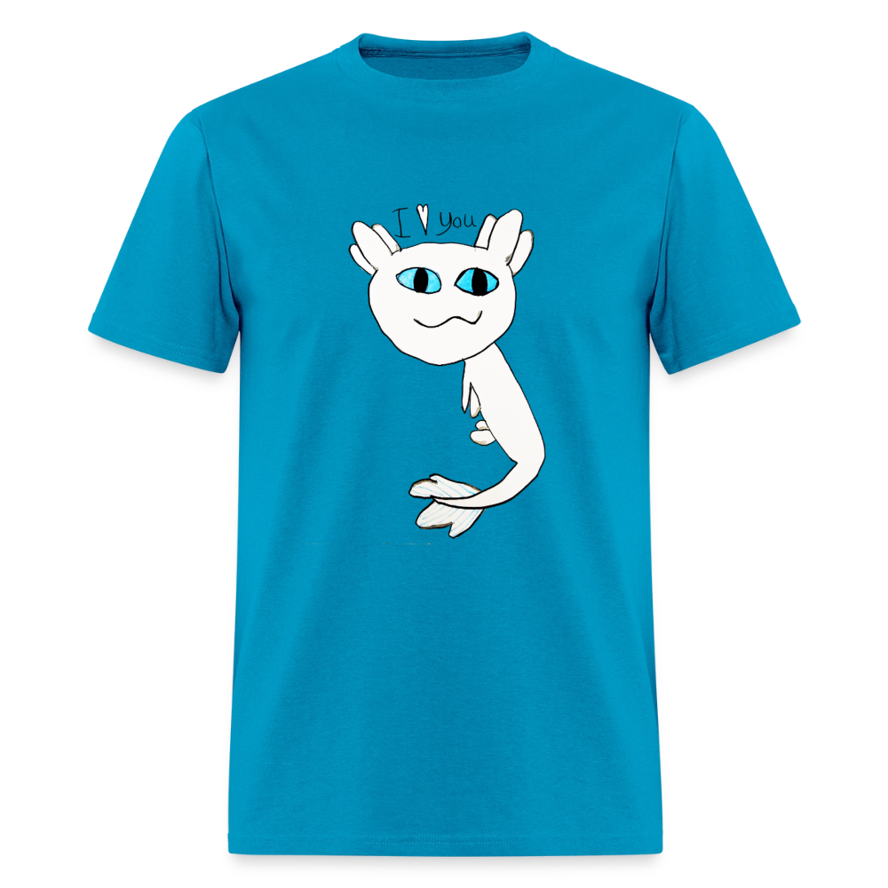 DC26 Evelyn's "Axolot Lovel" T-shirt - turquoise