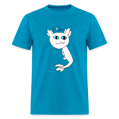 DC26 Evelyn's "Axolot Lovel" T-shirt - turquoise