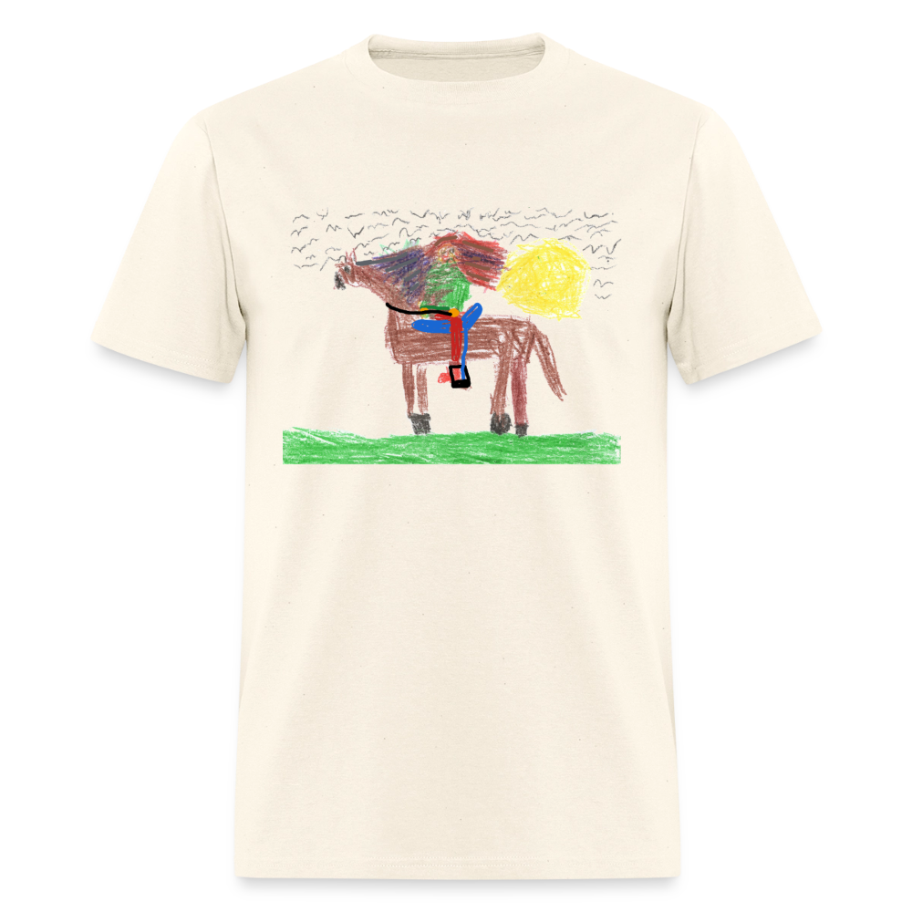 DC26 Evelyn H's "Horse Riding" T-shirt - sweet cream heather