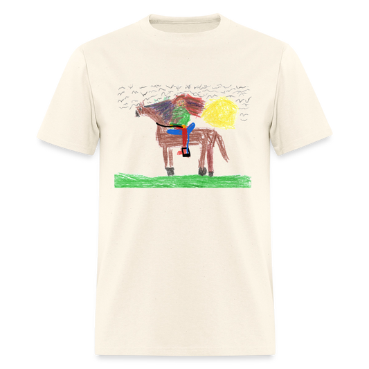 DC26 Evelyn H's "Horse Riding" T-shirt - sweet cream heather