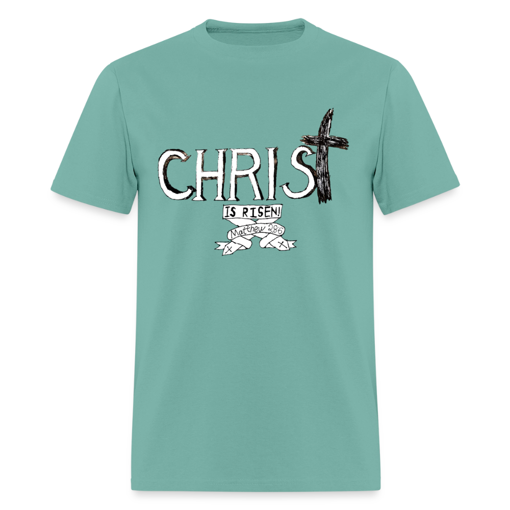DC26 Parker's "Christ is Risen!" T-shirt - aquatic