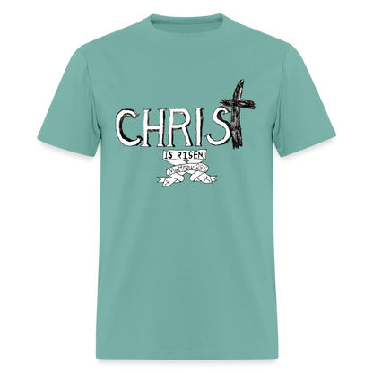 DC26 Parker's "Christ is Risen!" T-shirt - aquatic