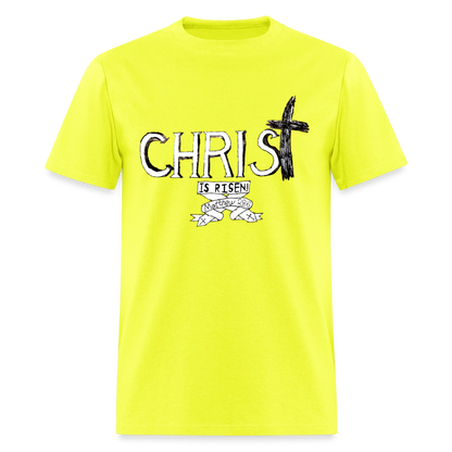 DC26 Parker's "Christ is Risen!" T-shirt - safety green
