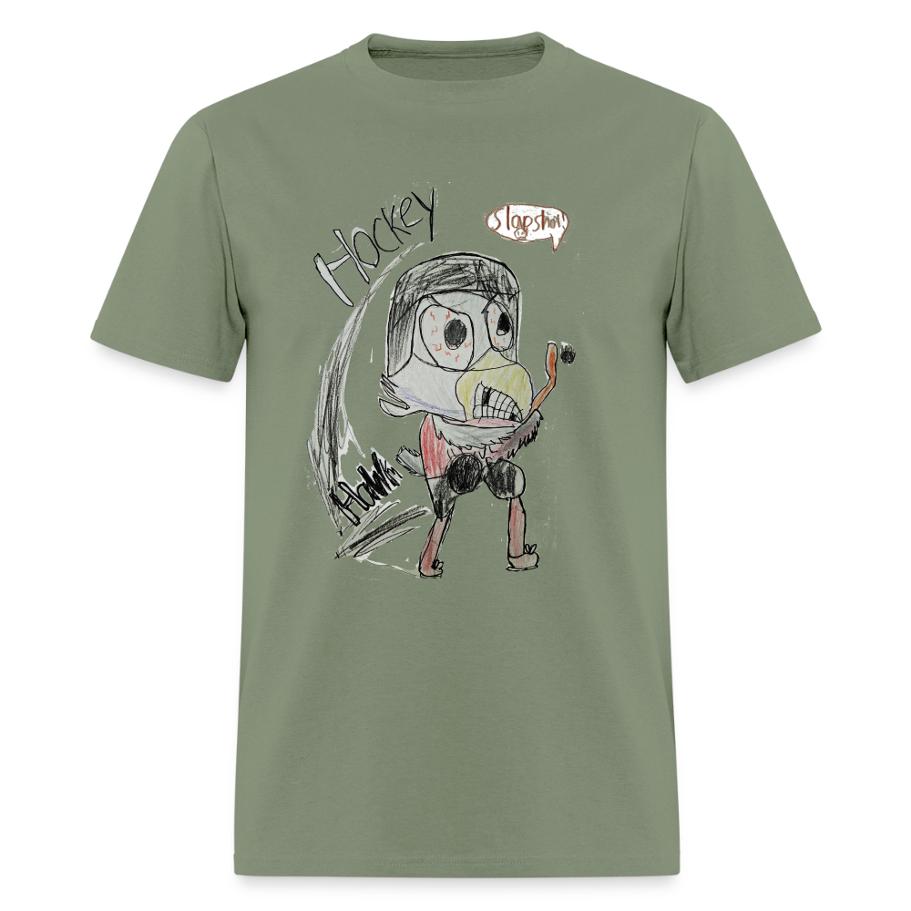 DC26 luca's "Hockey Hawk" T-shirt - military green