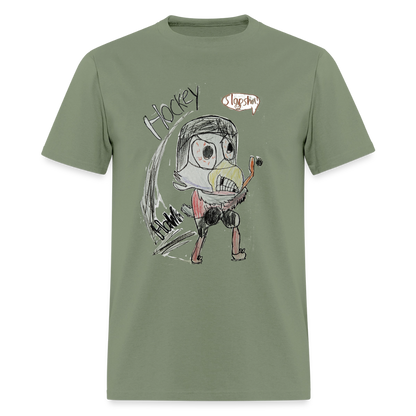 DC26 luca's "Hockey Hawk" T-shirt - military green