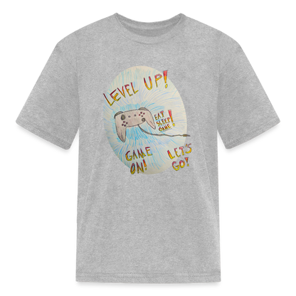 DC26 Wyatt's "Level Up!" T-shirt - heather gray