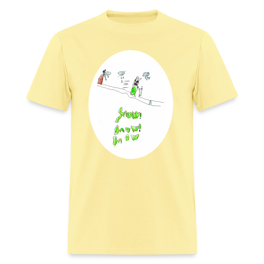 DC26 Peter's "Snow Snow Snow" T-shirt - cornsilk