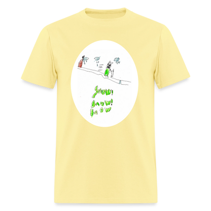 DC26 Peter's "Snow Snow Snow" T-shirt - cornsilk