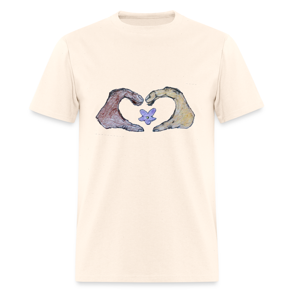 DC25 Gracie's " Heart Hands" T-Shirt - natural