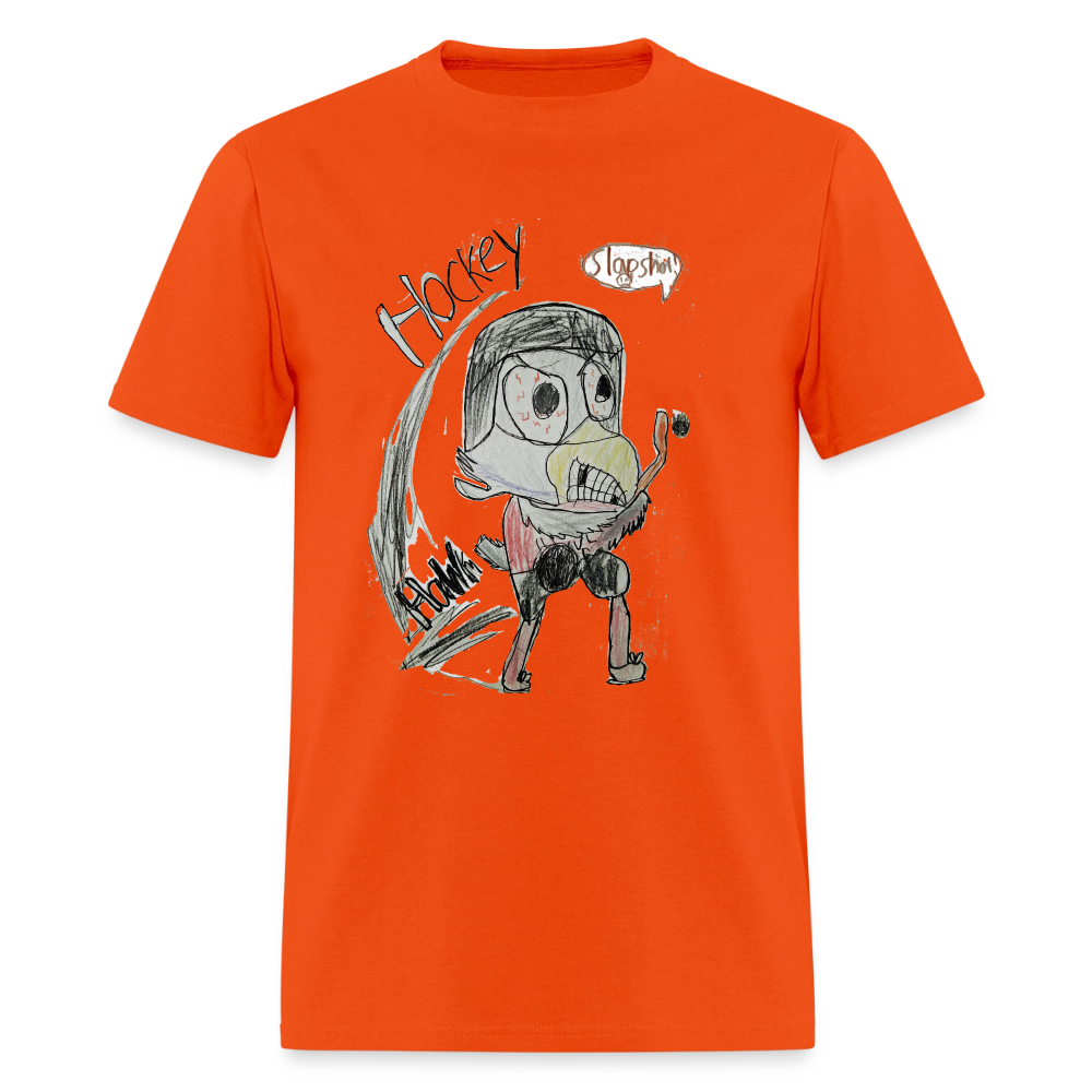 DC26 luca's "Hockey Hawk" T-shirt - orange