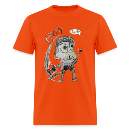 DC26 luca's "Hockey Hawk" T-shirt - orange