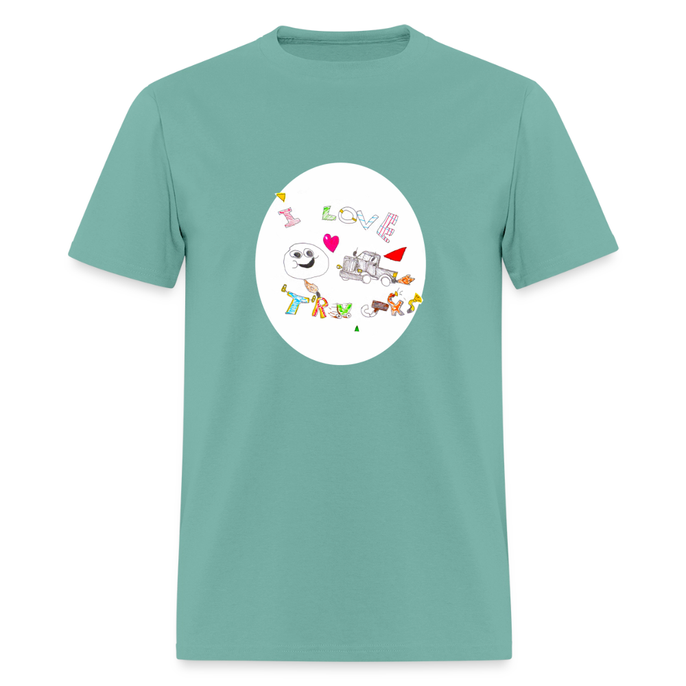DC26 Victor's "Love Trucks" T-shirt - aquatic