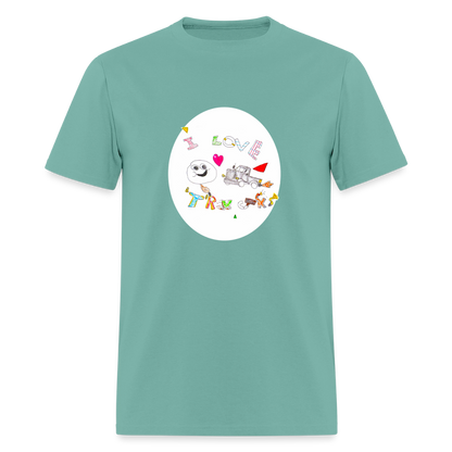 DC26 Victor's "Love Trucks" T-shirt - aquatic