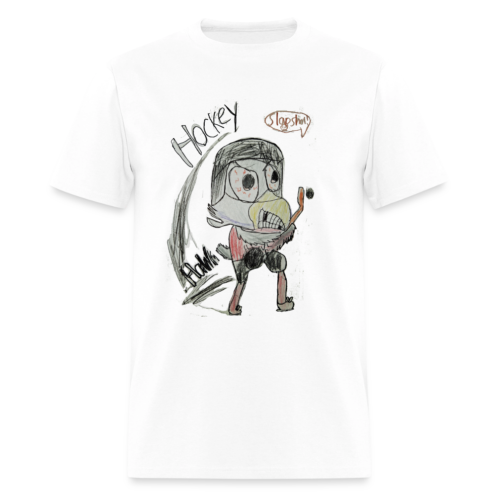 DC26 luca's "Hockey Hawk" T-shirt - white