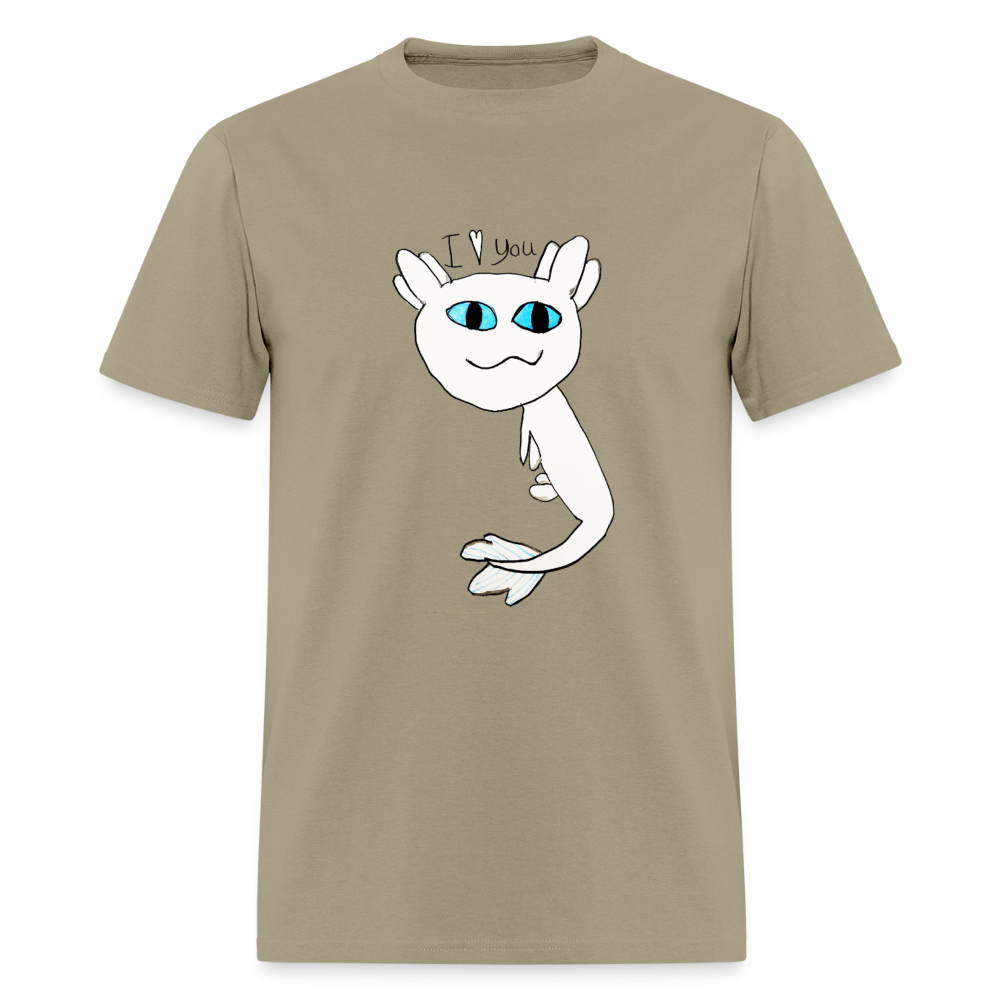DC26 Evelyn's "Axolot Lovel" T-shirt - khaki