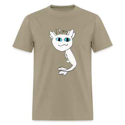 DC26 Evelyn's "Axolot Lovel" T-shirt - khaki