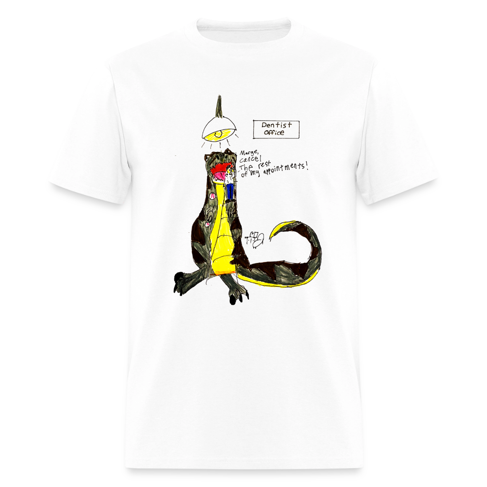 DC26 Callie's "Dino Dentist" T-shirt - white