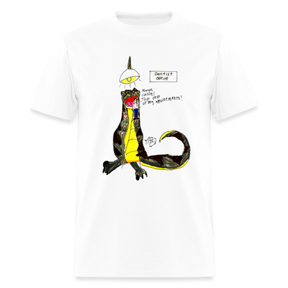 DC26 Callie's "Dino Dentist" T-shirt - white
