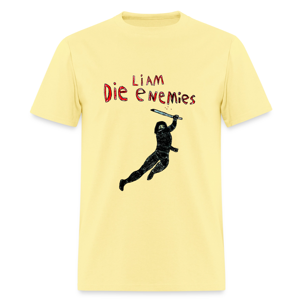 DC26 Liam's "Die Enemies" T-shirt - cornsilk