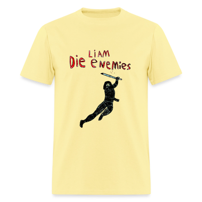 DC26 Liam's "Die Enemies" T-shirt - cornsilk