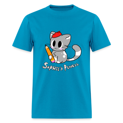 DC26 "Sophie's Pencil" T-shirt - turquoise