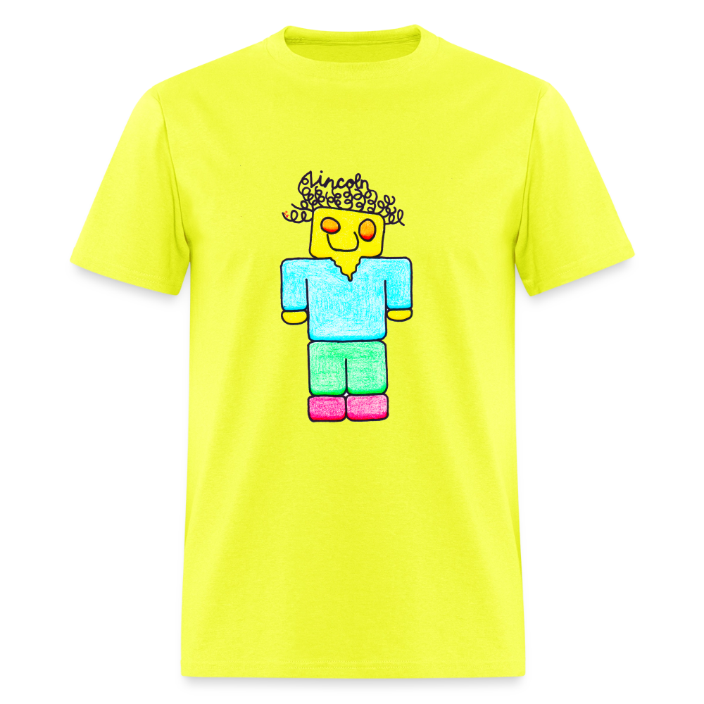 DC26 Lincoln's "Mine Craft Me" T-shirt - safety green